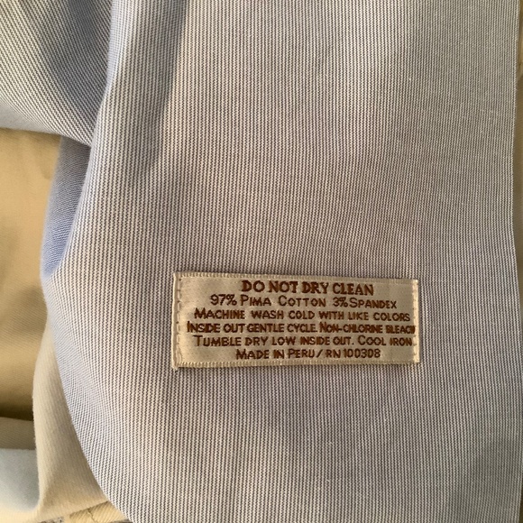 Set of 2 Peter Millar Khaki Pants. Size 40x35. Tan - Picture 5 of 5